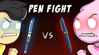 PEN FIGHT Ft. PUFF TALKS @PuffTalks  | ANIMATION STORY | RG BUCKET LIST