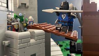 Lego Medieval Castle Siege | The Lion Knight's Castle | The Black Falcons #boisandbricks2k