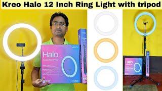 kreo halo 12 inch ring light with tripod |best affordable ring light in ₹1200