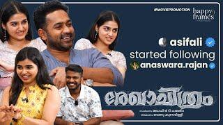 "Asifali started following anaswara.rajan"| Asif Ali | Anaswara Rajan | Rekhachithram | Parvathy