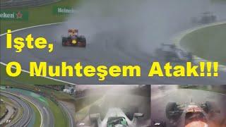 Max Verstappen'in, Nico Rosberg'e Muhteşem Atağı Brezilya Gp 2016 Türkçe (Çoklu Ekran)