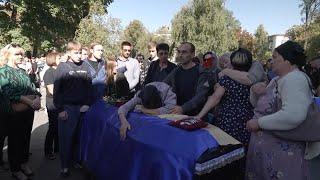 Funerals held in Poltava, Ukraine, for victims of Russian attack on military training facility