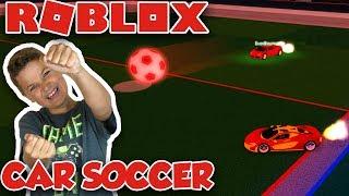 PLAYING CAR SOCCER in ROBLOX VEHICLE SIMULATOR | CRAZY GAME MODE LIKE ROCKET LEAGUE