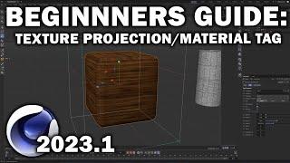 Cinema 4d 2023.1: Beginners Guide PT9 (Material Tag/Projection)