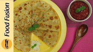 Mooli ka paratha with Kashmiri Lal mirch ki chutni recipe by Food Fusion