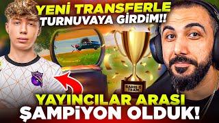 YENİ TRANSFER COA İLE YAYINCILAR ARASI TURNUVAYA GİRİP ŞAMPİYON OLDUK!  (48 YOUTUBER) | PUBG MOBILE