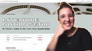 How I Run & Organize My Business with Notion (Setup Tour)