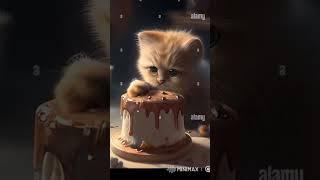 akitten eating cake #kitten #catlover  #shorts #ytshorts#youtubeshorts #viralvideo  #viralshorts