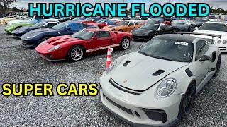 Rows of Hurricane Flooded Super Cars Florida Copart Going Cheap?