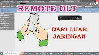 Cara Remote OLT Hioso dari Luar Jaringan