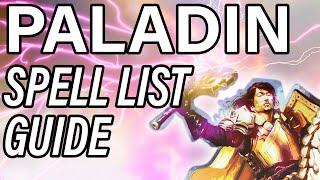 Davvy's D&D 5e Paladin Spell List Guide