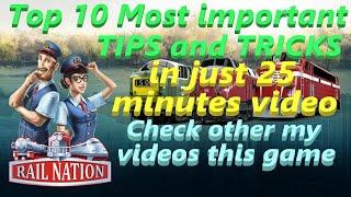 Rail Nation - Top 10 Most Important Tips and Tricks , check other my videos of this game