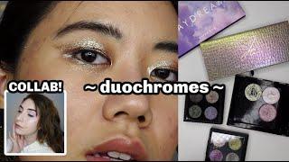 My FAVORITE Duochrome Eyeshadows | 12 COLLABS OF CHOIMAS with @MiaRBeauty