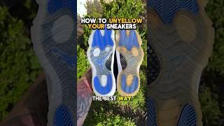 How To Unyellow Air Jordan 11 Space Jam Icy Soles ️