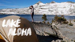 Hiking 11 miles to Lake Aloha (Desolation Wilderness)