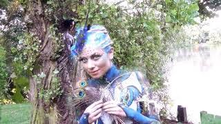 Peacock Transformation Bodypainting Shooting in Berlin