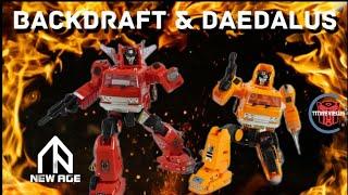 Newage H46EX Backdraft & H47EX Daedalus (AKA Inferno & Grapple Toy Version)