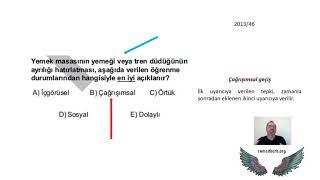 ÖP050 - PS01 - Thorndike - Bağlaşımcılık Pekiştirme Soruları