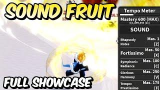 NEW Sound Fruit FULL SHOWCASE! | Blox Fruits Sound Fruit Full Showcase & Review