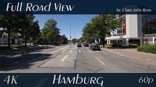 Hamburg, Germany: Iserbrook/Sülldorf/Rissen, Sülldorfer Landstraße, B431 - 4K (UHD/2160p/60p) Video