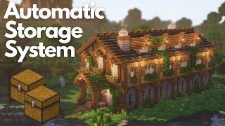 AUTOMATIC STORAGE SYSTEM | Minecraft Tutorial | Java & Bedrock [1.21+]