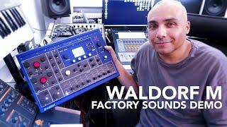 Waldorf M - Sound Demo - NO TALKING - Factory Sounds BANK 4 (Anthony Rother) Wavetable Synthesizer