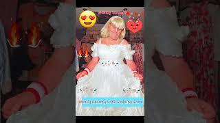 Wendy wearing her white silk wedding dress?do you like it boy's from wendy