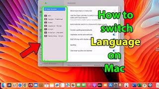 How to change keyboard language on macbook air/pro