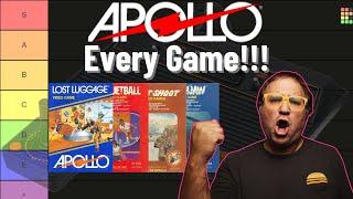 EVERY Game Published by Apollo on the Atari 2600 Ranked and Reviewed!!!