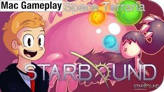 Space Terraria / Starbound - Mac gameplay