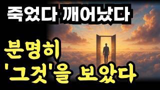 죽었다 깨어났다 / 분명히 그것을 보았다