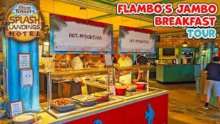 Flambo's Jambo Breakfast | Alton Towers Splash Landings Hotel (Nov 2024) [4K]