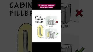 BASE CABINET FILLER #shorts #civilengineering065 #viral