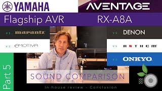 Yamaha Aventage RX-A8A - Part 5 - Conclusion vs Marantz, Denon, Anthem, Onkyo, Emotiva