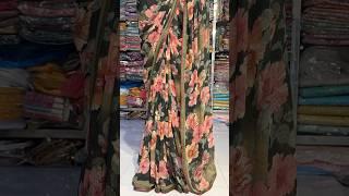 Order.8630954375️Free Delivery light weight flower printed saree design #shorts #shortsfeed
