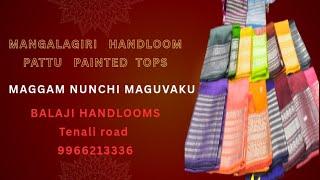 Mangalagiri handloom pattu tops 2.5mtrs|Book Fast|Balaji handlooms|Mangalagiri|