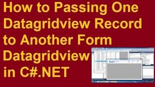 How to passing One Datagridview Records to Another Form Datagridview in Csharp