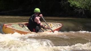 Surfing Out of a Hydraulic  Barrett Open Canoeists