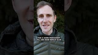 How to Fix a Hole in a Down Puffy Jacket #shorts #hiking #outdoors