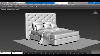 3dsmax Tutorials, Tutorial on Modeling a Modern Bed in Interior in 3dsmax