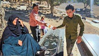 A Journey of Remembrance: Grandmother and Grandchildren at Grandpa's Grave