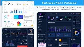 CRM Dashboard Bootstrap 5 Admin Template with Dark Theme