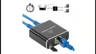 CAPUP Ethernet Splitter 1 to 2 High Speed 1000Mbps