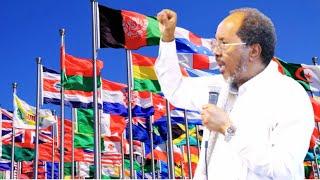 Mic-gii Madaxweyne Hassan Sh Mohamoud ee Masaajidka oo Soomaalida dhaafay Beesha Caalamka u Gudbay.