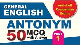 Antonym Objective Question With Answer |Part-1|