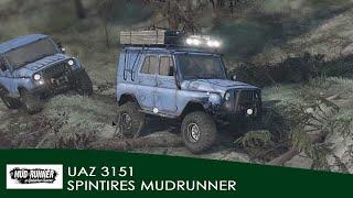 UAZ 3151 Twin in Spintires MudRunner Gameplay