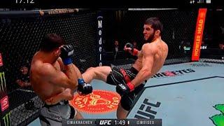 UFC Ислам махачев  vs Тиагу мойзес полный бой 18 /07/2021 г.