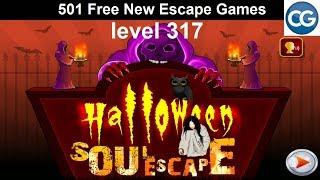 [Walkthrough] 501 Free New Escape Games level 317 - Halloween soul escape - Complete Game