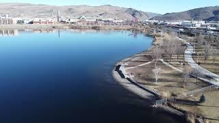 Flying over Sparks, NV. Marina 4K