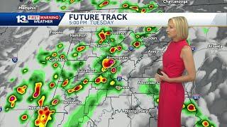 Another round of heavy, afternoon storms for Alabama Tuesday